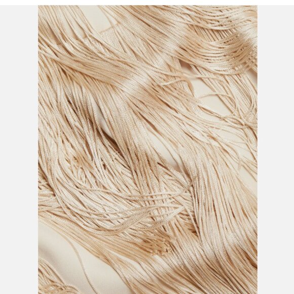 Jonathan Simkhai Cream Fringe Maxi Dress - Picture 9 of 16